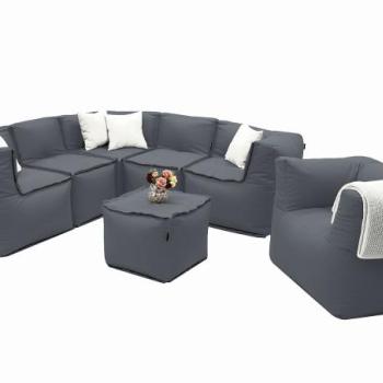 MODULTEX textil moduláris készlet 6 személyes (szürke) kép