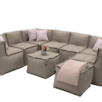 MODULTEX textil moduláris készlet 7-8 személyes (cappuccino) kép