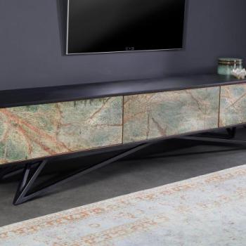MOUNTAIN SOUL zöld márványmintás tv szekrény 200cm kép