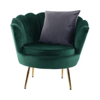 NOBLIN zöld bársony fotel kép