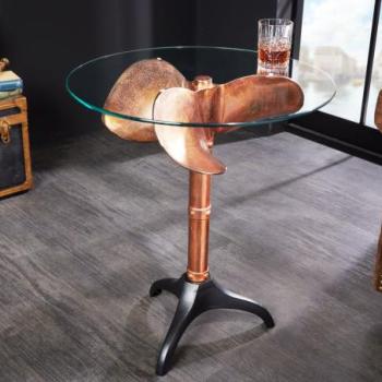 OCEAN réz alumínium dohányzóasztal 75cm kép