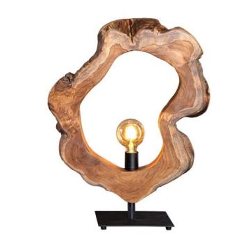 ORGANIC ARTWORK teakfa asztali lámpa kép