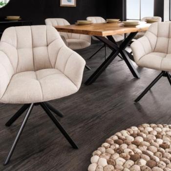 PAPILLON pezsgőszínű szövet szék kép