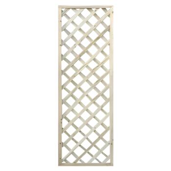 Rácsos térelválasztó, természetes, fa, 60x120 cm, KALIFE TYP 1 kép
