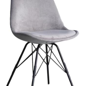 SCANDINAVIA kordbársony szürke szék kép