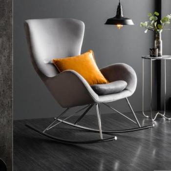 SCANDINAVIA SWING szürke króm hintaszék kép