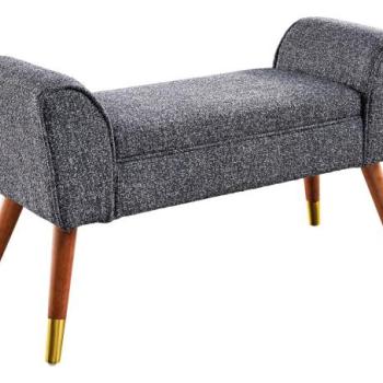 SCARLETT bouclé antracit ülőpad 90cm kép