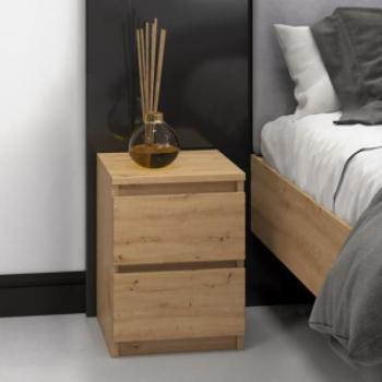 Shannan M2 éjjeliszekrény, 30x40x30 cm, tölgy kép