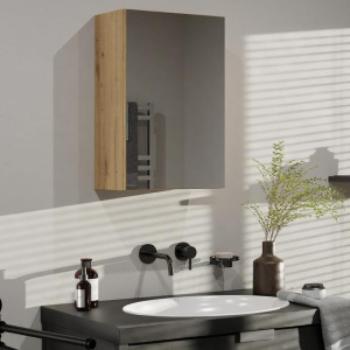 Shannan Pola 1DL felső fürdőszoba szekrény, 40x60x22 cm, tölgy kép