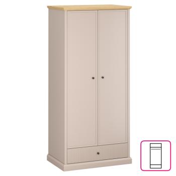 Szekrény, szürkésbarna Taupe/kő tölgy, IDOL 2D1S kép