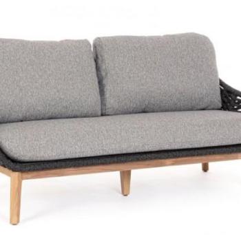 TAMIRES Szürke Teakfa Kerti kanapé kép