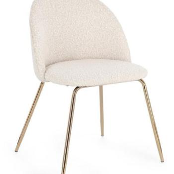 TANYA boucle fehér étkezőszék kép