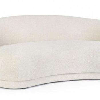 TECLA krémszínű szövet kanapé kép