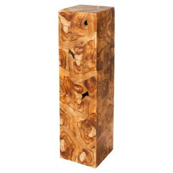 TRIBAL barna teakfa dekorációs oszlop kép