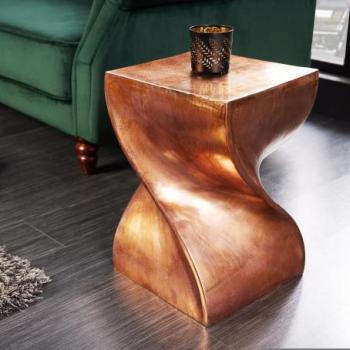 TWIST réz alumínium lerakóasztal 45cm kép