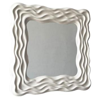 WAVE szürke fa tükör 90cm kép