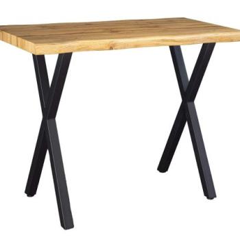 WILD barna tölgyhatású bárasztal 120cm kép