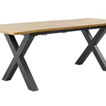 WILD barna tölgyhatású bővíthető étkezőasztal 160-200cm kép