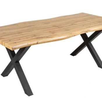 WILD barna tölgyhatású étkezőasztal 160cm kép