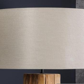 WILD NATURE barna vászon lámpabúra 40cm kép